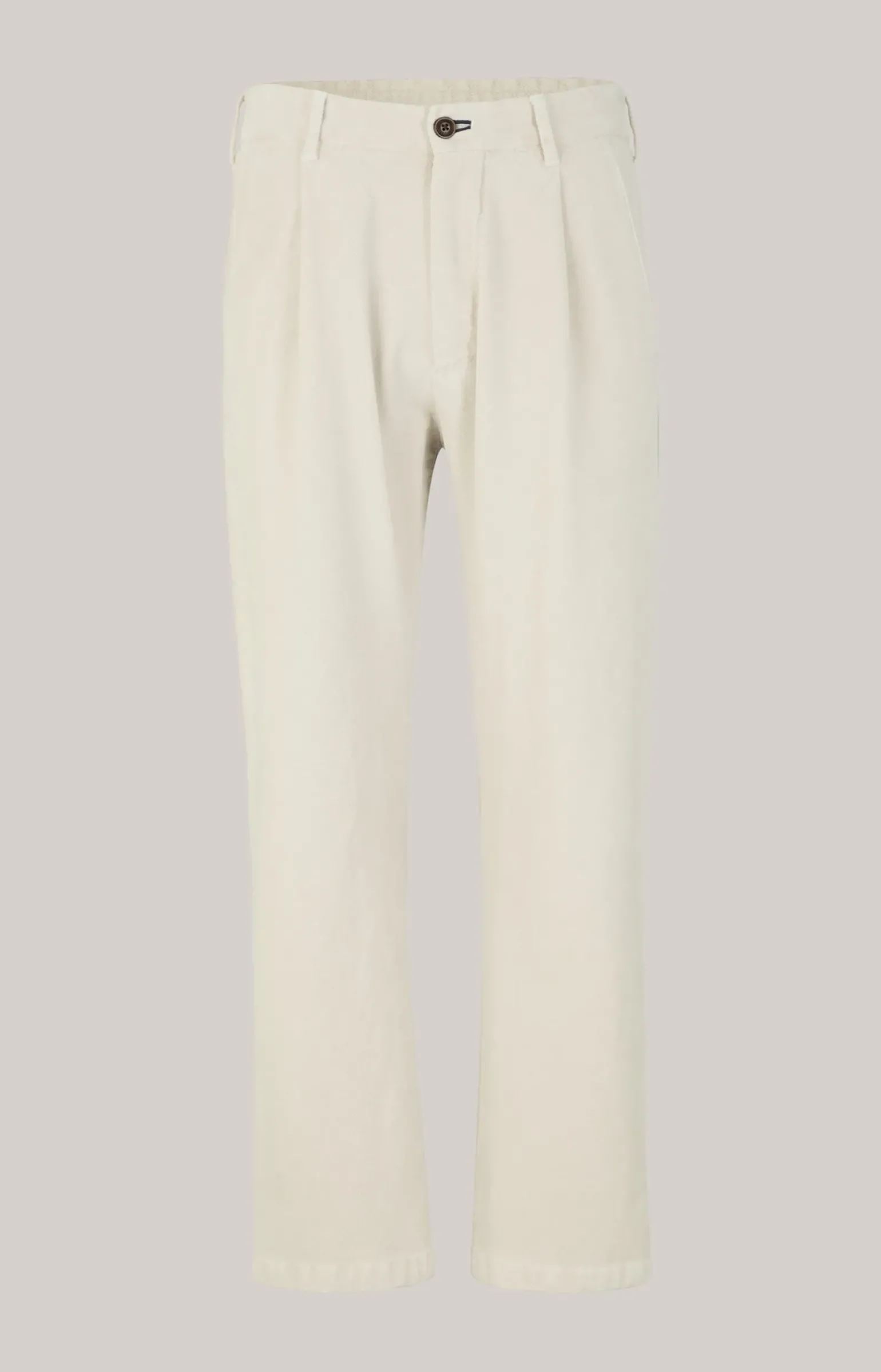 Bundfalten-Hose Lead in Weiß