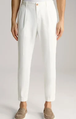 Bundfaltenhose Lester in Creme