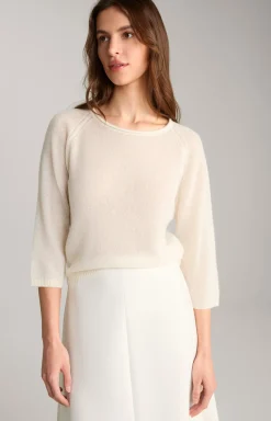 Cashmere-Pullover in Creme