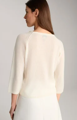 Cashmere-Pullover in Creme