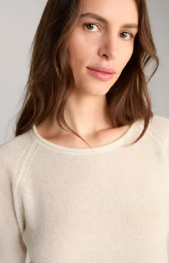 Cashmere-Pullover in Creme