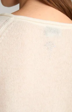 Cashmere-Pullover in Creme