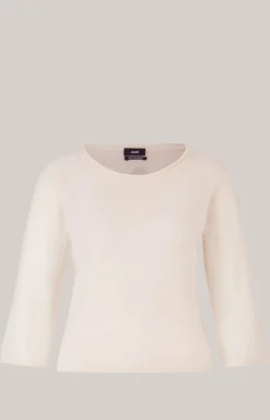 Cashmere-Pullover in Creme