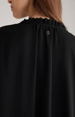 Chiffon-Kleid in Schwarz