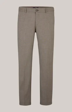 Chino Hank in Braun strukturiert