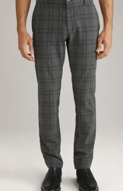 Chino Matthew in Grau kariert