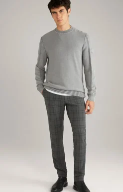 Chino Matthew in Grau kariert