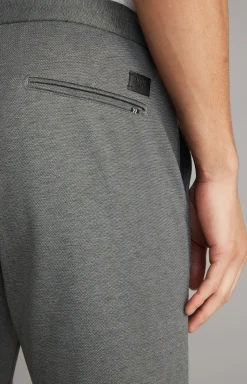 Chino Maxton in Grau strukturiert