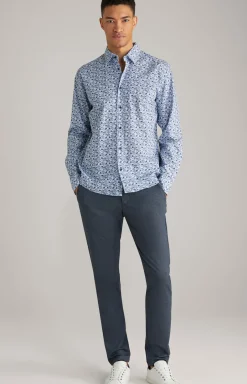 Chino Maxton in Navy strukturiert