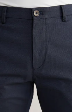 Chino Steen in Dunkelblau meliert