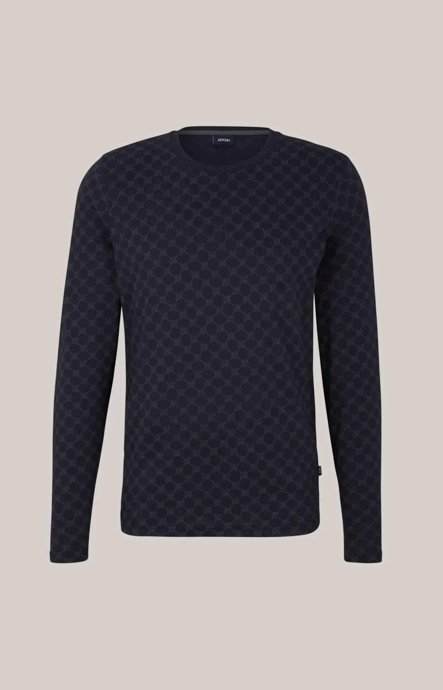Cornflower Loungewear Longsleeve in Navy gemustert