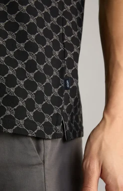 Cornflower Poloshirt Paigam in Schwarz gemustert