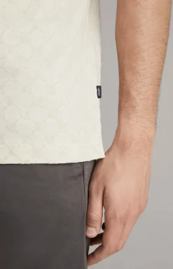 Cornflower Poloshirt Pancrazio in Offwhite