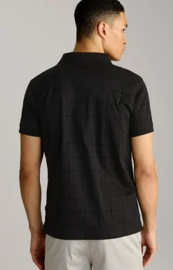 Cornflower Poloshirt Phelan in Schwarz