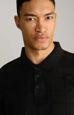 Cornflower Poloshirt Phelan in Schwarz