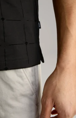 Cornflower Poloshirt Phelan in Schwarz