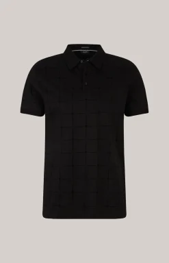 Cornflower Poloshirt Phelan in Schwarz