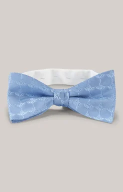 Cornflower Seiden-Fliege in Hellblau gemustert