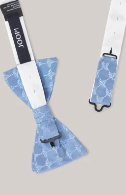 Cornflower Seiden-Fliege in Hellblau gemustert