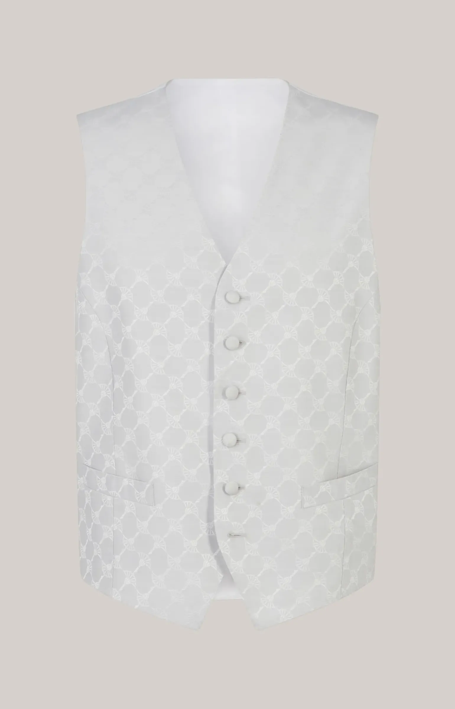 Cornflower Weste Weazer in Hellgrau gemustert