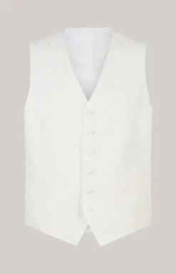 Cornflower Weste Weazer in Offwhite gemustert