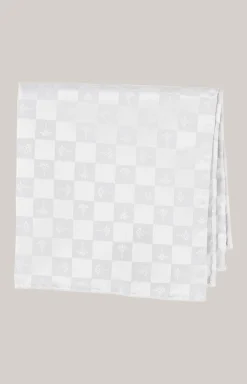 Cornflower-Einstecktuch in Silbergrau