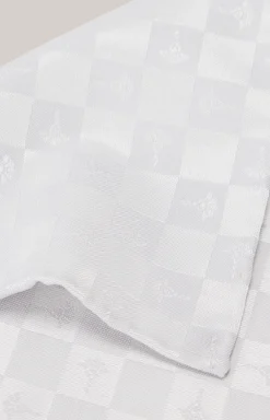 Cornflower-Einstecktuch in Silbergrau