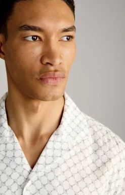 Cornflower-Hemd Kawai in Grau gemustert