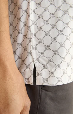 Cornflower-Hemd Kawai in Grau gemustert