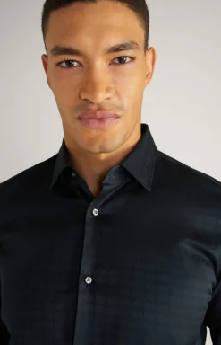 Cornflower-Hemd Pit in Schwarz