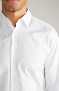 Cornflower-Hemd Pit in Weiß gemustert