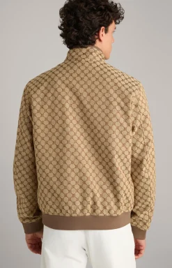 Cornflower-Jacke Escor in Beige/Braun gemustert