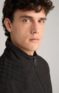 Cornflower-Jacke Escor in Schwarz gemustert