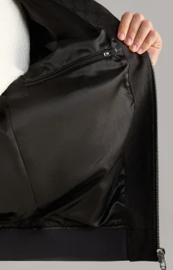 Cornflower-Jacke Escor in Schwarz gemustert