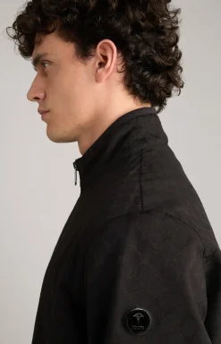 Cornflower-Jacke Escor in Schwarz gemustert