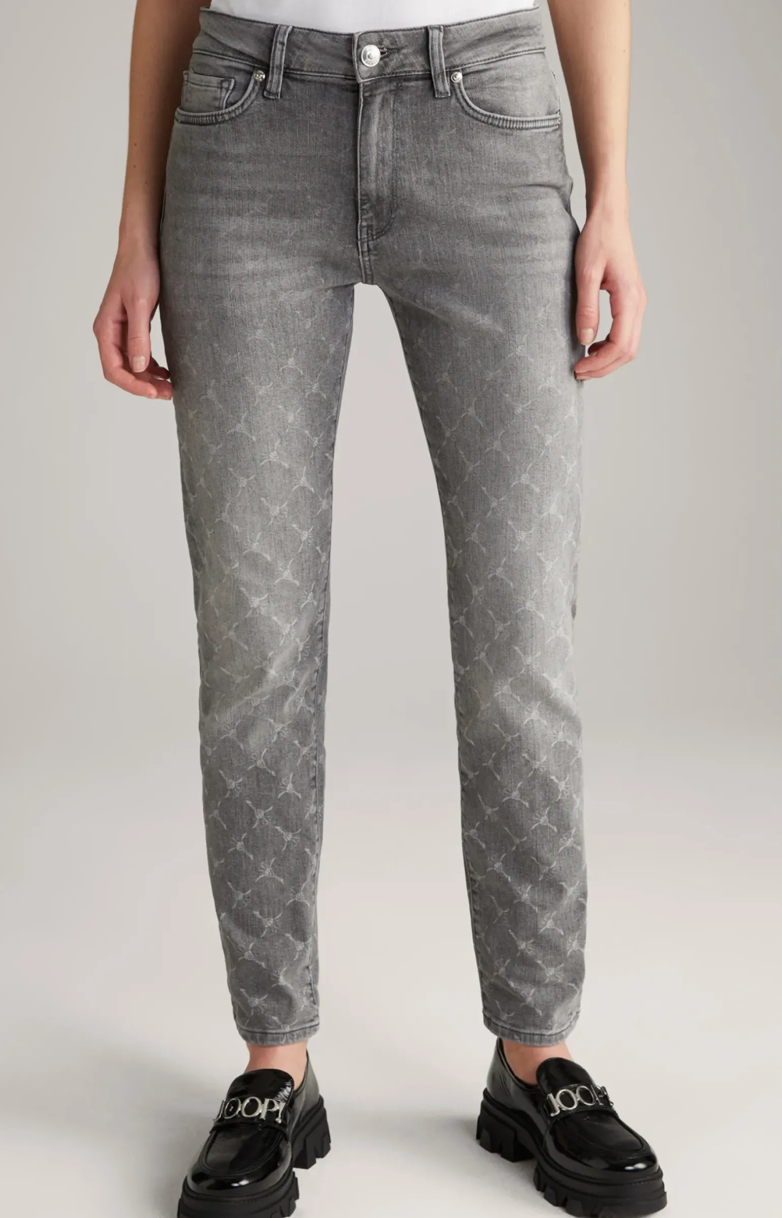 Cornflower-Jeans in Light Grey Washed