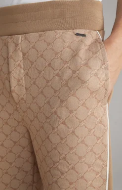 Cornflower-Joggpants Taylan in Beige gemustert