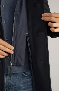 Cornflower-Mantel Mailor in Navy