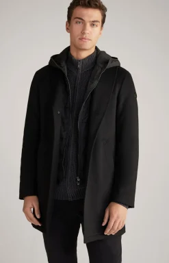 Cornflower-Mantel Mailor in Schwarz