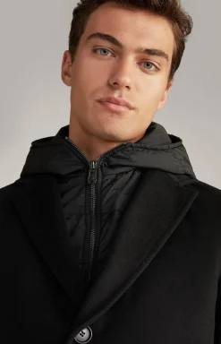 Cornflower-Mantel Mailor in Schwarz