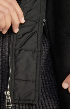 Cornflower-Mantel Mailor in Schwarz