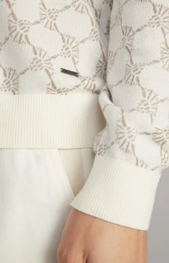 Cornflower-Pullover Ravon in Weiß gemustert