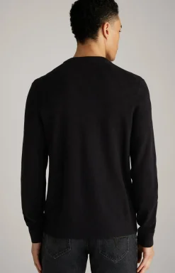 Cornflower-Pullover Ravon in Schwarz gemustert