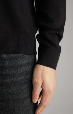 Cornflower-Pullover Ravon in Schwarz gemustert