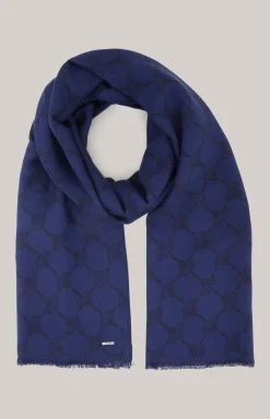 Cornflower-Schal Felix in Dunkelblau