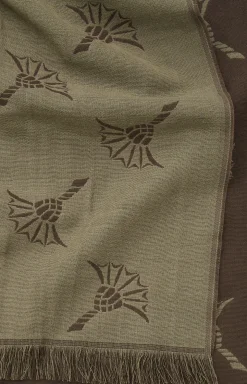 Cornflower-Schal Feris in Oliv