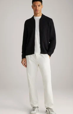 Cornflower-Strickjacke Raveno in Schwarz gemustert