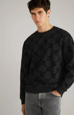 Cornflower-Sweatshirt Tadeo in Schwarz