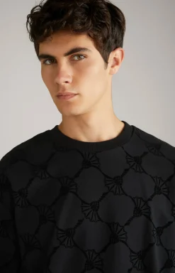 Cornflower-Sweatshirt Tadeo in Schwarz