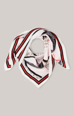 Cornflower-Tuch in Grau/Rosa/Rot gemustert